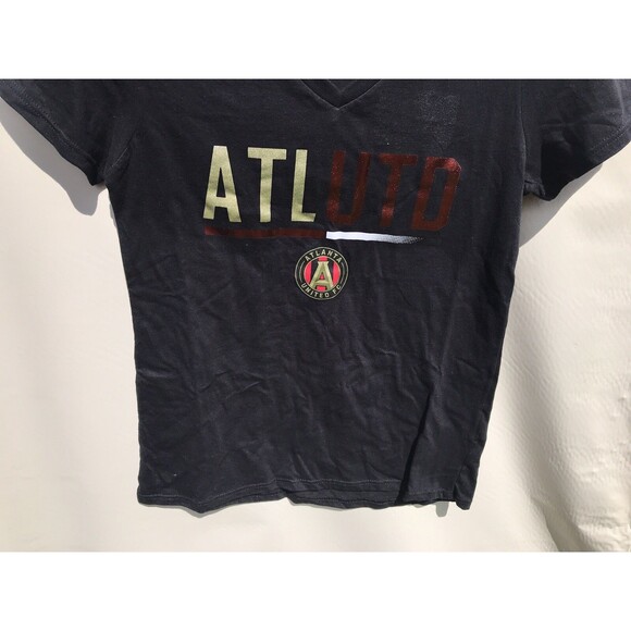 Atlanta United FC womens Graphic T-Shirt Black Small - Picture 3 of 5